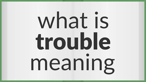 the trouble meaning in tamil
