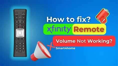 the volume button on my xfinity remote won't work