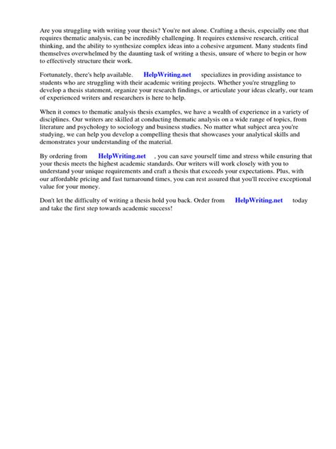 thematic analysis example dissertation pdf