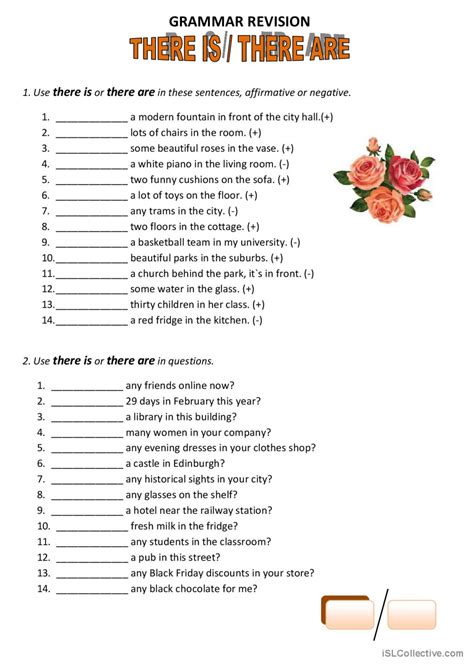 there was there were affirmative negative interrogative exercises pdf
