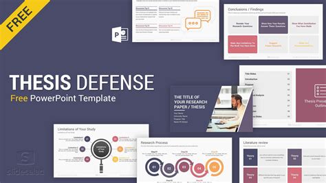 thesis defence presentation template free