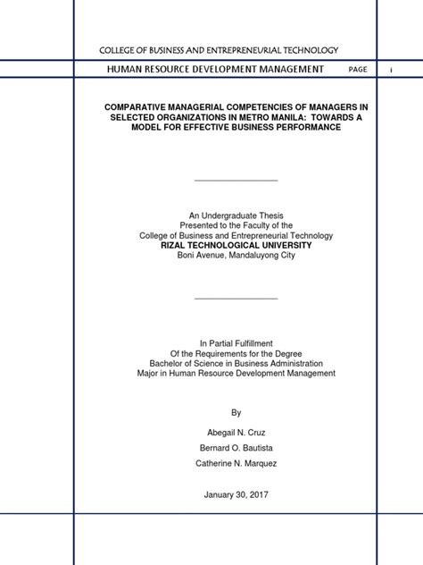 thesis format pdf