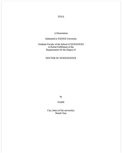 thesis front page examples