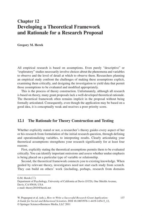 thesis rationale example