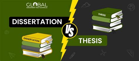 thesis vs dissertation australia