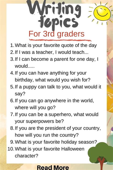 third grade topics
