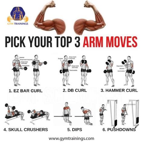 three best arm exercises