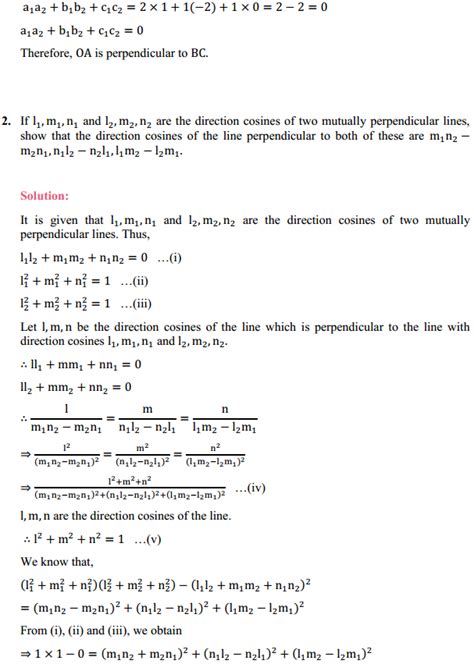 three dimensional geometry class 12 miscellaneous solutions