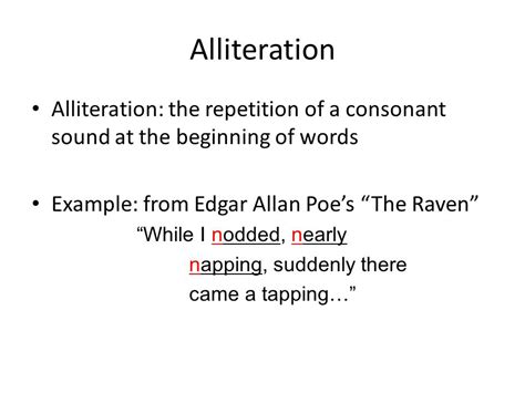 three examples of assonance in the raven