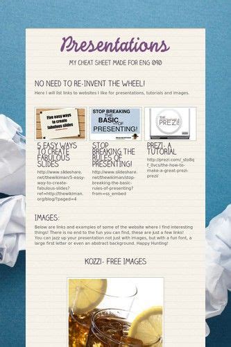 three examples of presentation package