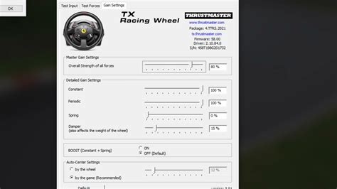 thrustmaster tx settings assetto corsa