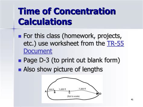 time of concentration example