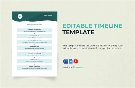timeline form template