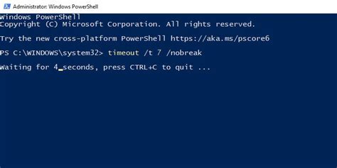 timeout command in cmd
