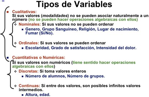 tipo de variables