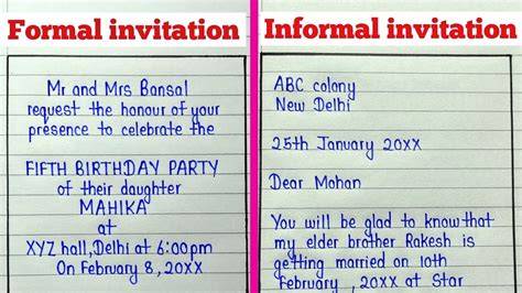 tips for writing invitation