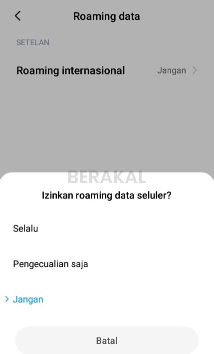tips hemat roaming data