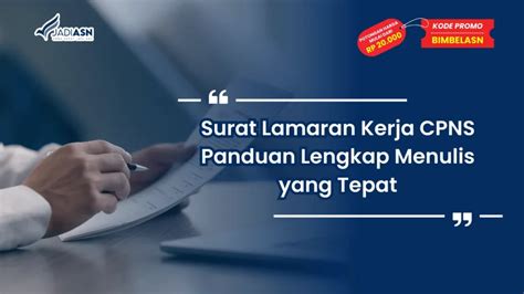 tips menulis surat cpns
