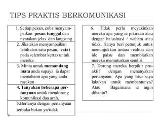 tips pesan jelas