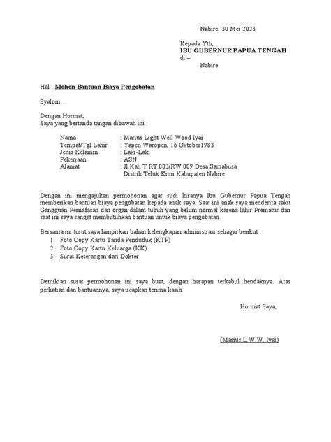 tips surat permohonan
