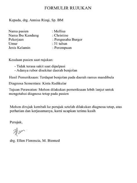 tips surat rujukan