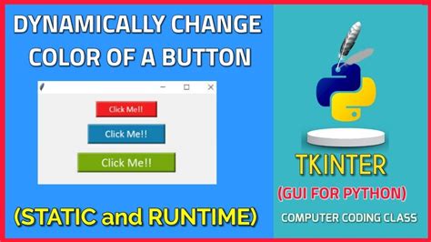tkinter button change color when clicked