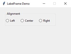 tkinter change label frame text