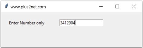 tkinter entry only numbers