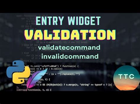 tkinter entry validatecommand example