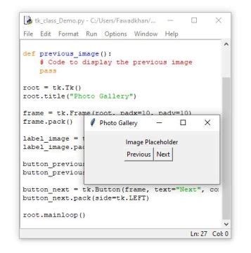 tkinter frame class example
