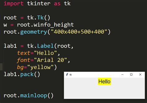 tkinter meaning in python