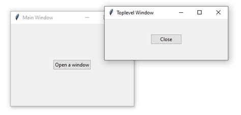 tkinter multiple windows tutorial