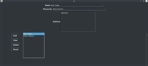 tkinter projects for beginners