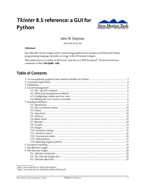 tkinter tutorial pdf