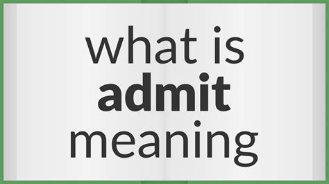to admit meaning in malayalam