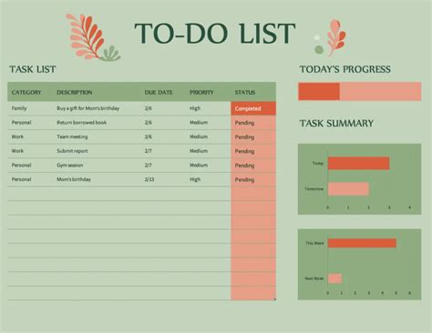 to do list in excel with checkbox template