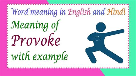 to provoke meaning in english