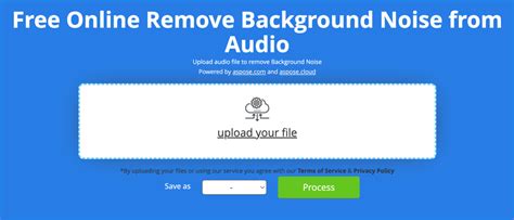 tool to remove background noise from audio