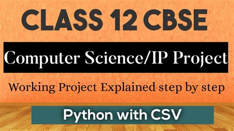 topics for computer science project class 12 python