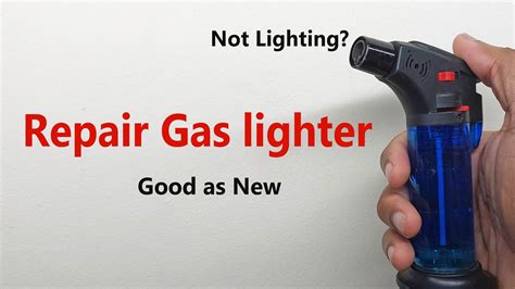 torch lighter sparking but not lighting