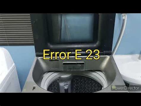 toshiba washing machine error code e23