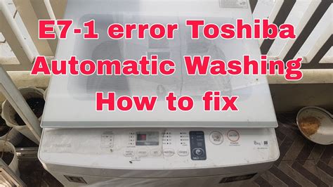 toshiba washing machine error code e50 reset