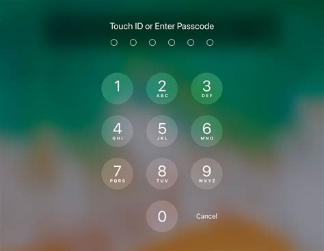 touch id passcode