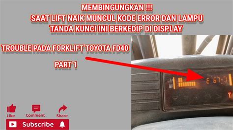 toyota forklift code e67-1