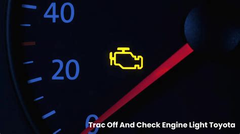 trac off and check engine light meaning