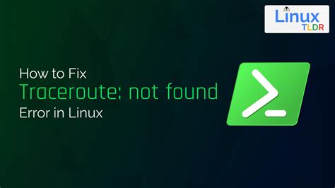 traceroute command in linux not found