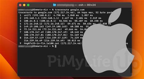 traceroute command in mac os