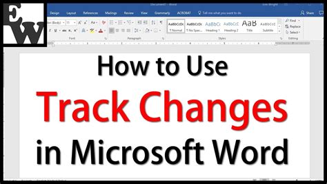 track changes ms word