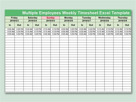 tracking employee hours in excel