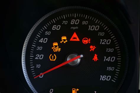 traction control light comes on when turning left